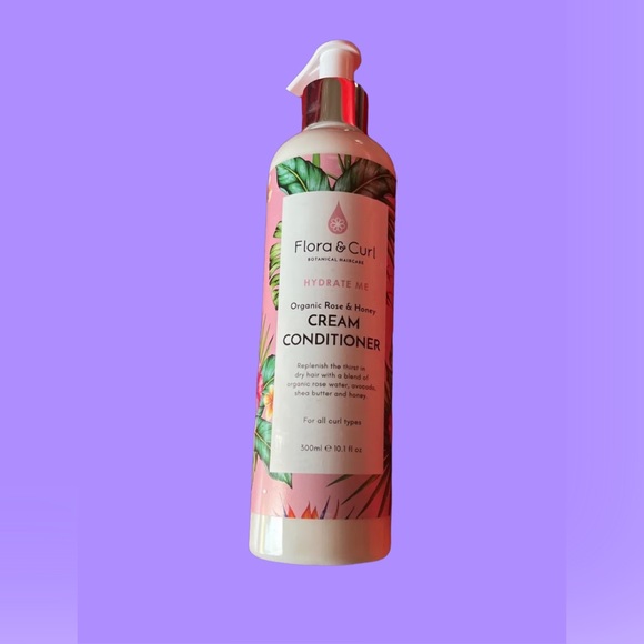 FLORA & CURL HYDRATE ME ORGANIC ROSE & HONEY CREAM SHAMPOO & Conditioner… - Picture 13 of 16